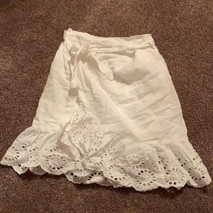 Girly floral wrap skirt. Never worn